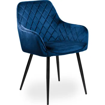 Jídelní židle Židle eHokery sametová modrá 1 ks
