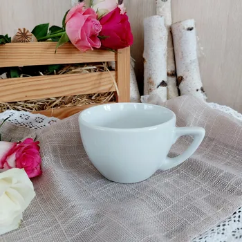 ZDENA šálek nízký 240 ml, bílý, Thun 1794 (Porcelánový šálek na kávu 2. jakost)