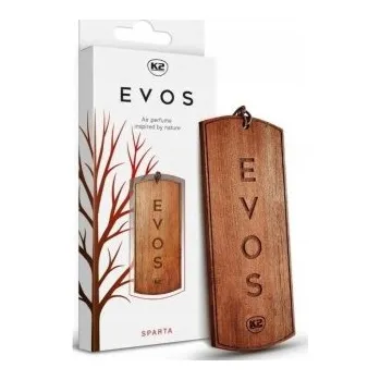 Vůně do auta Osvěžovač K2 EVOS SPARTA - dřevěná vonná visačka