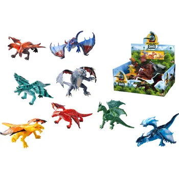 Dřevěná hračka Figúrka draka 17 cm, 8 druhov, DP16