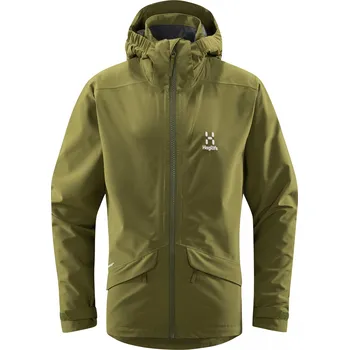 Chlapecká bunda Dětská outdoorová bunda Haglöfs Mila - zelená Velikost: 164