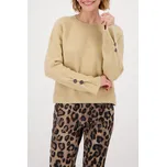 Svetr Monari 809006 béžový se zdobenými knoflíky Velikost: 38