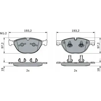 Brzdová destička Bosch 0 986 494 955 Sada brzdových destiček, kotoučové brzdy