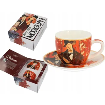 Šálek na espresso s podšálkem A. Modigliani Mario Varvogli CARMANI 80 ml