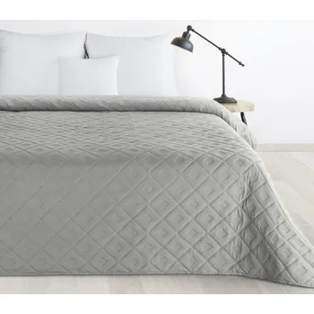 Přehoz na postel LORA stříbrná 220x240 cm Mybesthome