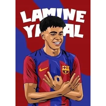 Fototapeta Nažehlovačka Termo Aplikace Nálepka na Oblečení LAMINE YAMAL FOTBAL