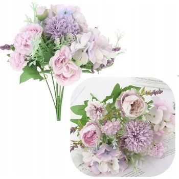 umělá květina KYTICE UMĚLÝCH KVĚTIN PRO ARANŽMÁ CHRYZANTÉMA , FIALOVÁ