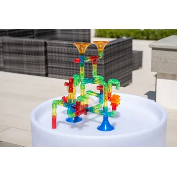 Hračka pro nejmenší TickiT - Průsvitné duhové vodní trubky