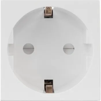 Elektrická zásuvka Zásuvka typu F (německá) pasuje na rámy MCE719W z bílého skla