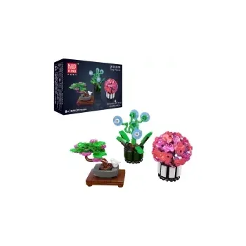 ostatní stavebnice Stavebnice mini květin v květináči Botanical & Floral, Mould King - Květiny, Varianta: Hortenzie/Bonsaj sakuru/Květ moudrosti MK-24116
