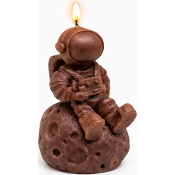 Svíčka Vonná svíčka Astronaut | 50 g | Svíčkománie3D | Barva: Hnědá