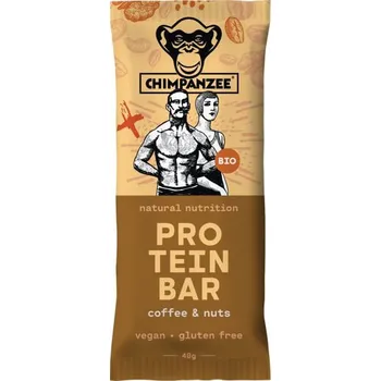 Energetická tyčinka Chimpanzee Bio Protein Bar Coffee&Nuts 40g - Odesíláme do 24 hodin