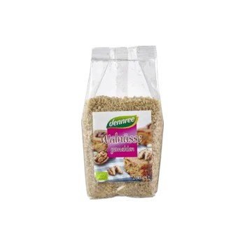 Sušená potravina Dennree Vlašské ořechy mleté 200 g bio BIO VEGAN Množství: 1 ks