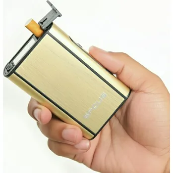 Tabatěrka pro ochranu cigaret zlatá stříbrná