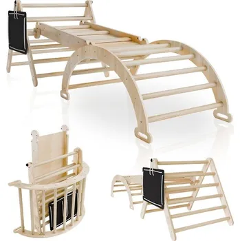 Dětské hřiště Dětská lezecká sestava 4v1, vnitřní, ve stylu Montessori