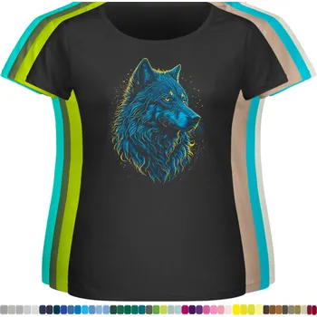 damske-levne-bavlnene-tricko-digitalni-potisk-magie-modry-vlk Barva: Black -černá, velikost: 8XL