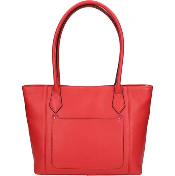 Elegantní dámská kožená kabelka Katana Lenese - červená