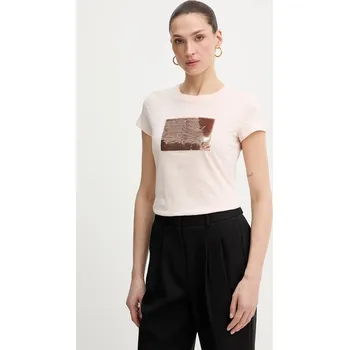 Pánské tričko Bavlněné tričko Armani Exchange 8NYTDL.YJ73Z. růžová 03X, vel. XS