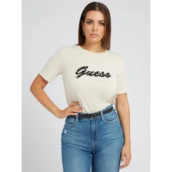 Dámské tričko Guess dámské béžové tričko - S