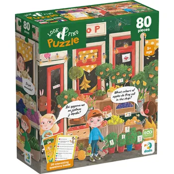 Puzzle DODO Puzzle s hledáním obrázků Obchod s ovocem 80 dílků