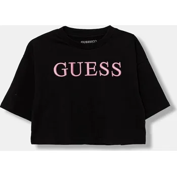Oblečení a móda Dětské bavlněné tričko Guess J6RI11.KCNQ4.PPY2 černá 99X, vel. 167