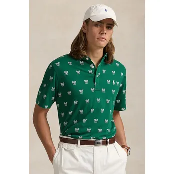 Bavlněné polo tričko Polo Ralph Lauren Polo Shirt 710964977 zelená 77X, vel. L