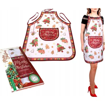 Kuchyňská zástěra Pěkná kuchyňská zástěra Vánoce Stromeček