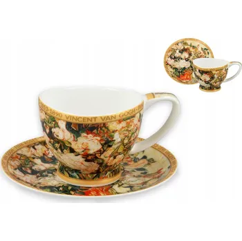 Váza Goghův Šálek na espresso, váza s růží CARMANI