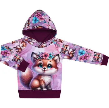 Mikina s kapucí - Lištičky Velikost: 74