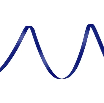 Stuha Atlasová stuha oboulící šíře 3 mm, střední, 415 modrá tmavá