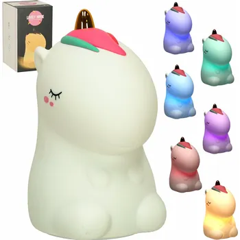 Noční světlo Dětské dotykové LED noční světlo RGB - Jednorožec