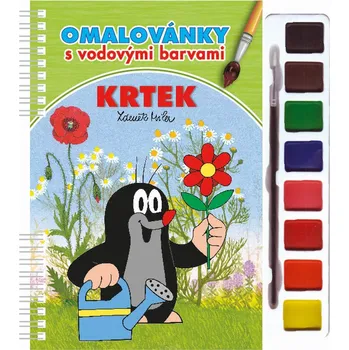 omalovánky Omaľovanky s vodovými farbami a štetcom - Krtko 3