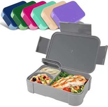 Jídlonosič Dětský svačinový box s přihrádkami, nepropustný svačinový box o objemu 900 ml, cestovní svačinový