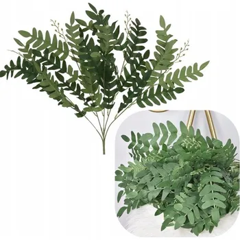 umělá květina UMĚLÁ VĚTVIČKA OZDOBNÁ KVĚTINA DEKORACE PERLIČKOVNÍK JAPONSKÝ LISTNATEC 55 CM