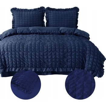 Povlečení POVLEČENÍ 160x200 LUXUSNÍ MUŠELÍNOVÉ S VOLÁNKEM 160x200 + 2 POVLEČENÍ NA POLŠTÁŘ 70x80