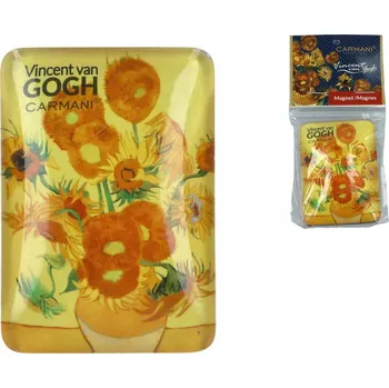 Obraz Magnet na lednici Carmani Vincent Van Gogh Slunečnice 4,8 x 6,8 cm
