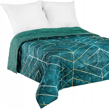 Prostěradlo Narzuta Polskie Tkaniny mikrovlákno 160 cm x 200 cm zelený