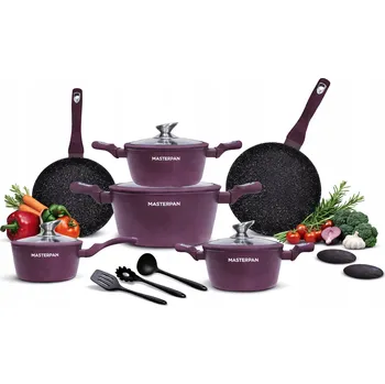 Sada nádobí Sada hrnců a pánví s nepřilnavým povrchem na indukci 15 ks