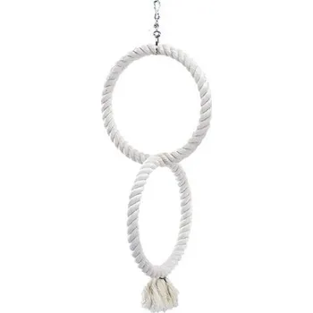 Pro ptáka Nobby bavlněné 2 kruhy pro papouška 50x24cm