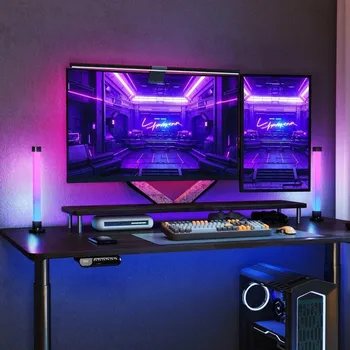 Lampička Dvoudílná sada LED stolních lamp s chytrým ovládáním | bílá