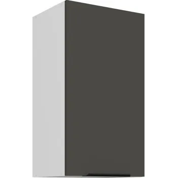 Kuchyňská skříňka Horní kuchyňská skříňka LUNARA - šířka 40 cm, grafit / bílá