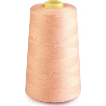 Nit Polyesterové nitě pro overlocky i klasické šití návin 5000 yards PES 40/2, malé, 532 Apricot Sherbet
