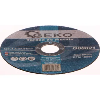 Dílna Řezný kotouč na ocel, 125x1,2mm GEKO