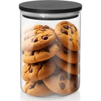 Dóza na potraviny Skleněná dóza na sypké potraviny s víčkem a těsněním 600 ml