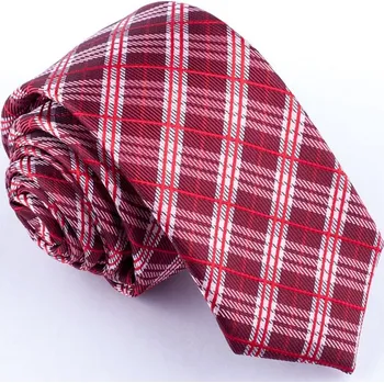 Kravata Slim fit červená kravata Greg 99310, Velikost Uni