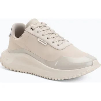 Dámské tenisky Dámské boty Calvin Klein YW0YW02016 Eva Runner Lace Up Mat Mix 0GN stony beige/turtle dove/silver
