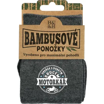 Dámské ponožky Bambusové ponožky - Motorkář