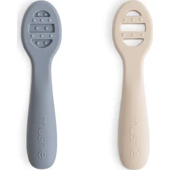 Příbor Mushie První lžičky na příkrmy 2ks Tradewinds/Shifting Sand