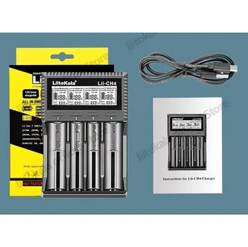 Nabíječka baterií Lii-CH4 – Li-ion, LiFePO4, Ni-MH, 1.5V Li-ion +USB ADAPTER