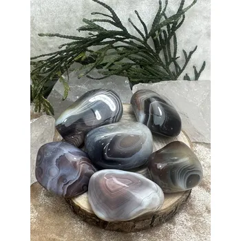 Achát tromlovaný - Botswana - vel. XL